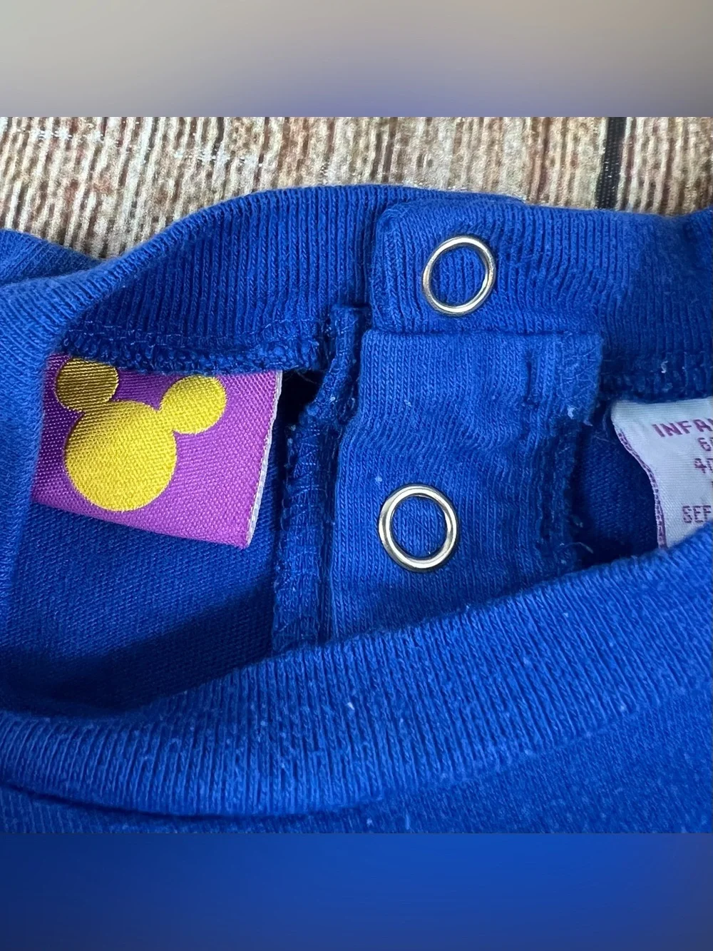 Vintage Disney Winnie The Pooh Baby One Piece Outfit Blue Lazy Leaves Troop 24 M